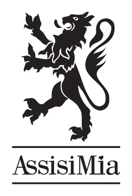 Logo Assisi Mia (edizioni), 1995 – progettato da Mancinelli Design