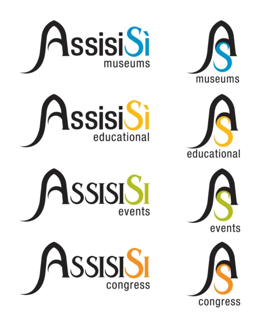 Logo AssisiSì (2) (consorzio turistico), 2009 – progettato da Mancinelli Design