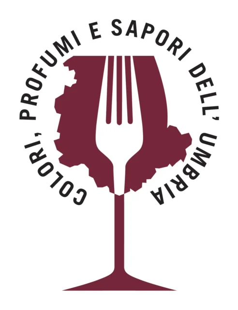 Logo Colori, profumi e sapori dell’Umbria (evento), 2017 – progettato da Mancinelli Design