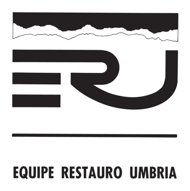 Logo ERU Equipe Restauro Umbria (restauro), 1988 – progettato da Mancinelli Design