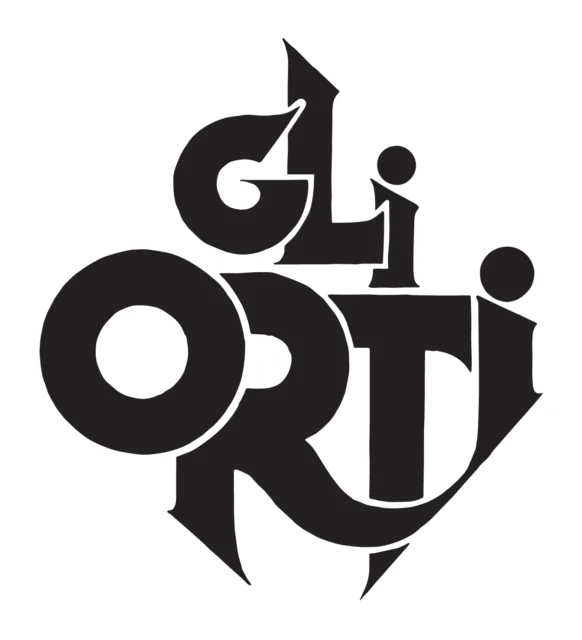 Logo Gli Orti (ristorante), 1985 – progettato da Mancinelli Design