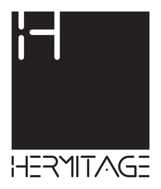 Logo Hermitage (discoteca), 2002 – progettato da Mancinelli Design