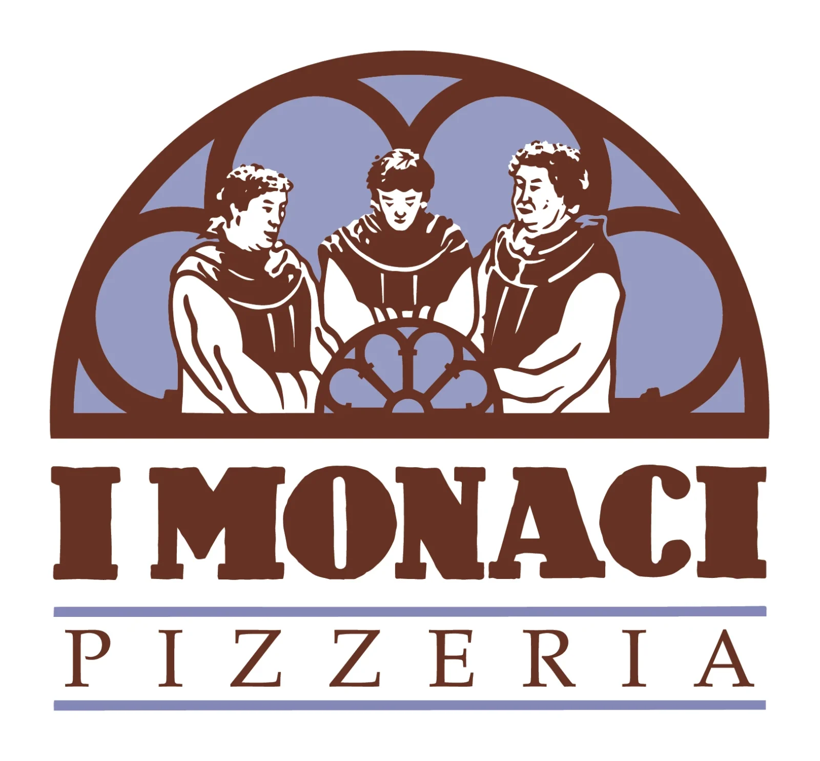 Logo I Monaci (pizzeria ristorante), 1988 – progettato da Mancinelli Design