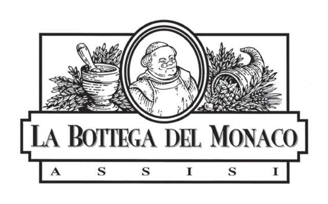 Logo La Bottega del Monaco (erboristeria), 1995 – progettato da Mancinelli Design
