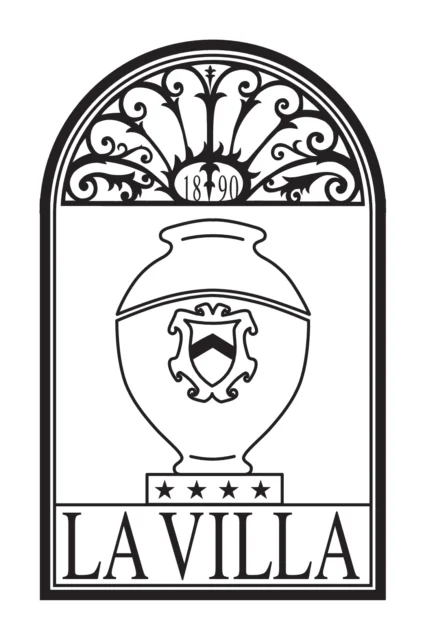 Logo La Villa (hospitality), 1990 – designed by Mancinelli Design