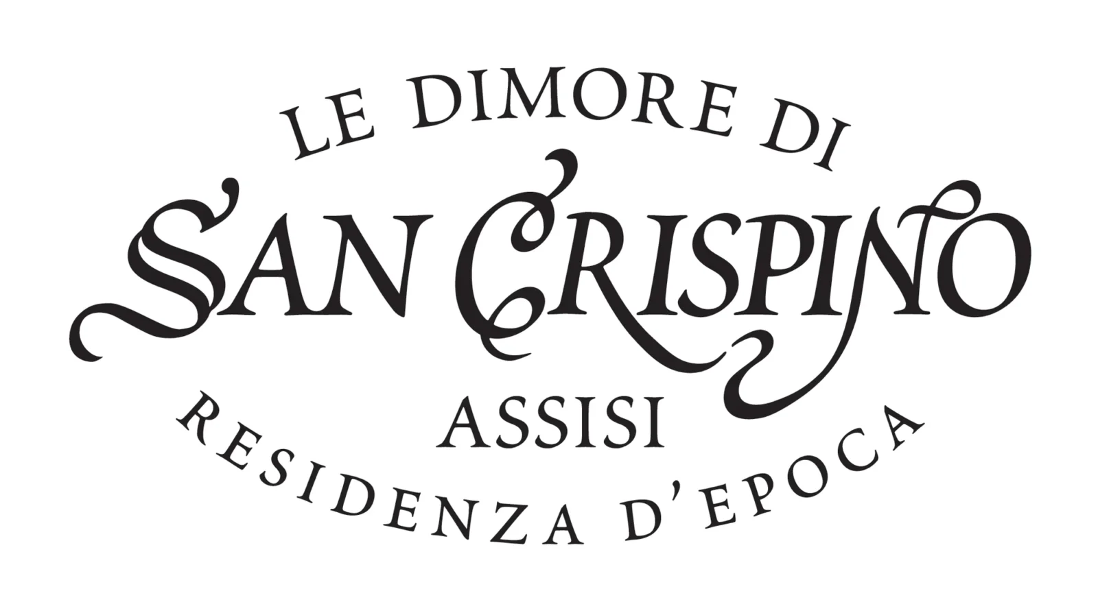 Logo Le Dimore di San Crispino (hospitality), 2001 – designed by Mancinelli Design