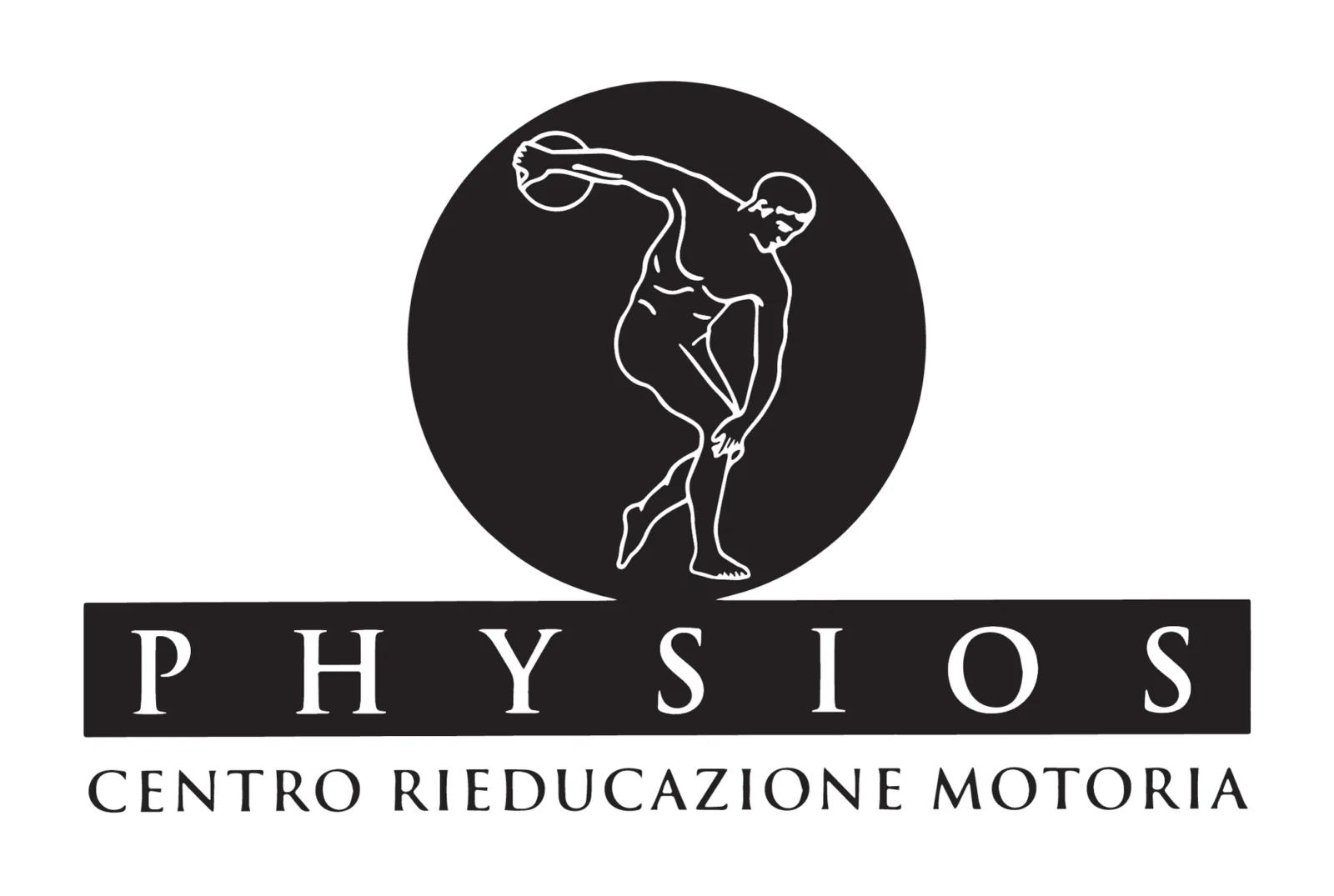 Logo Physios (fisioterapista), 1994 – progettato da Mancinelli Design
