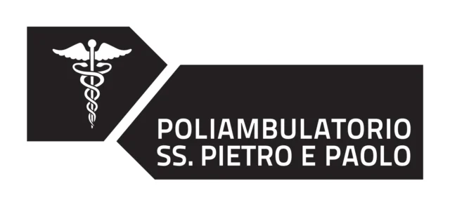 Logo Poliambulatorio SS. Pietro e Paolo (servizi medici), 2014 – progettato da Mancinelli Design