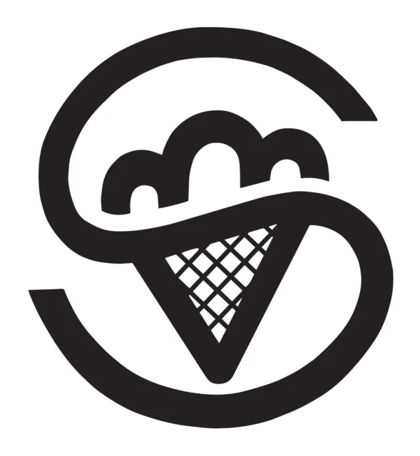 Logo Santa Monica (gelateria pasticceria), 1991 – progettato da Mancinelli Design